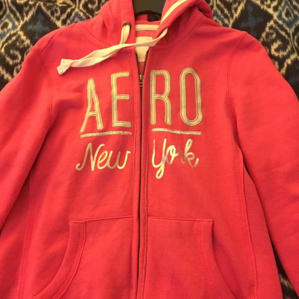 AERO pink hoodie NWOT